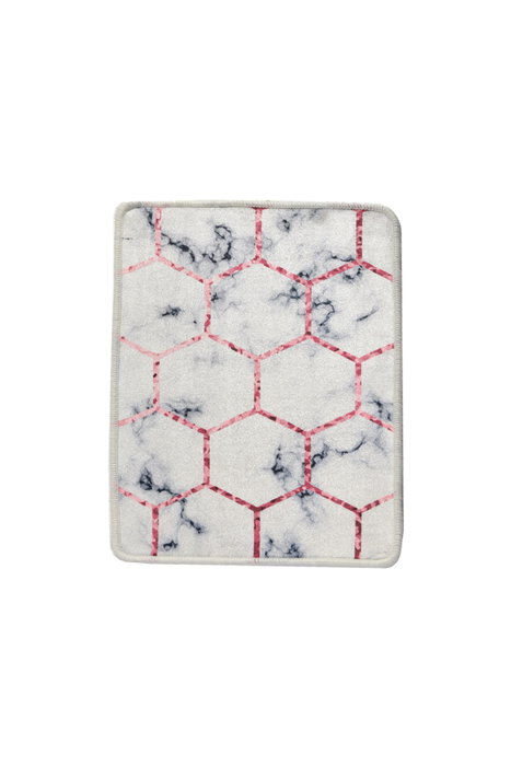 Mijölnir Alfombrilla de Baño Honeycomb 40 x 60 cm | 100% Poliéster, Antideslizante, Lavable a Máquina, Secado Rápido, Antibacteriana y de Fácil Limpieza | Confort y Lujo